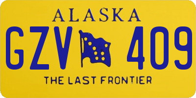 AK license plate GZV409