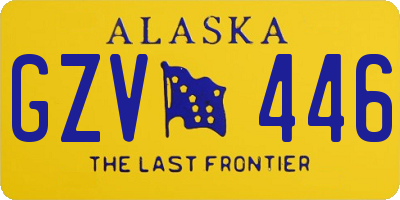 AK license plate GZV446