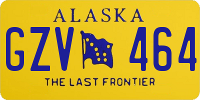 AK license plate GZV464