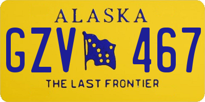 AK license plate GZV467