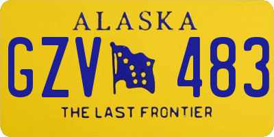 AK license plate GZV483