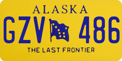 AK license plate GZV486