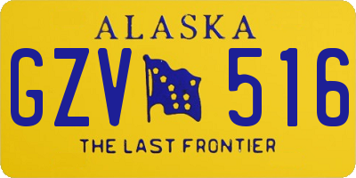 AK license plate GZV516