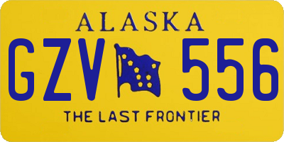 AK license plate GZV556