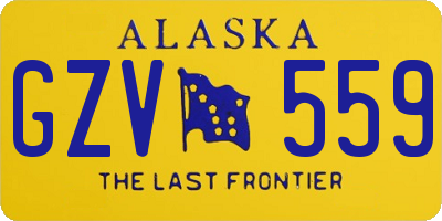 AK license plate GZV559