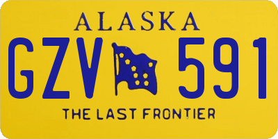 AK license plate GZV591