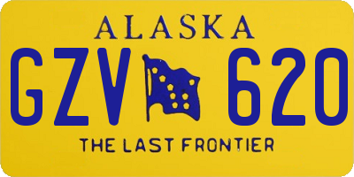 AK license plate GZV620