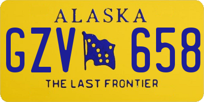 AK license plate GZV658