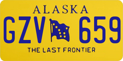 AK license plate GZV659