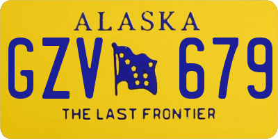 AK license plate GZV679