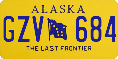 AK license plate GZV684