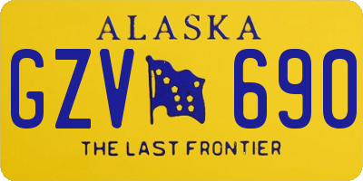 AK license plate GZV690