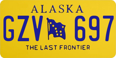 AK license plate GZV697