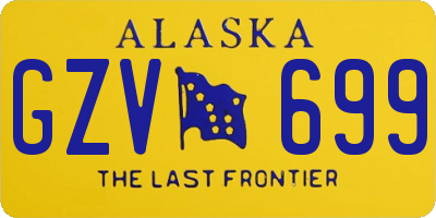 AK license plate GZV699