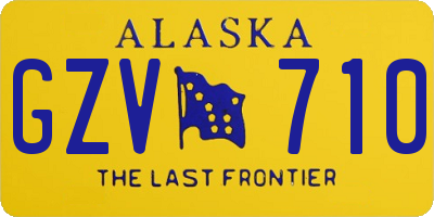 AK license plate GZV710