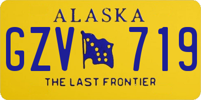 AK license plate GZV719