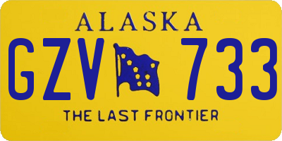 AK license plate GZV733