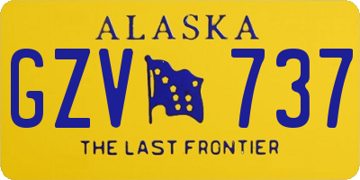 AK license plate GZV737