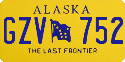 AK license plate GZV752