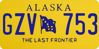 AK license plate GZV753