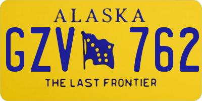 AK license plate GZV762