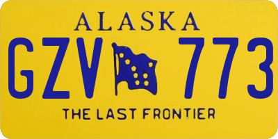 AK license plate GZV773