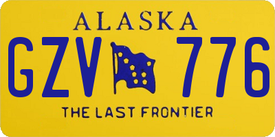 AK license plate GZV776