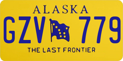 AK license plate GZV779