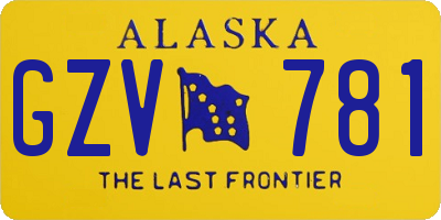 AK license plate GZV781