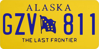 AK license plate GZV811