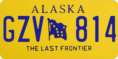 AK license plate GZV814