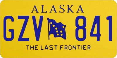 AK license plate GZV841