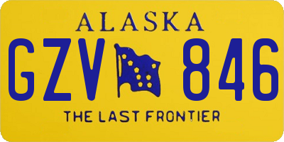 AK license plate GZV846