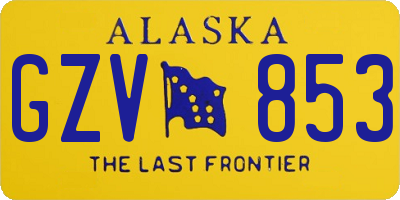 AK license plate GZV853