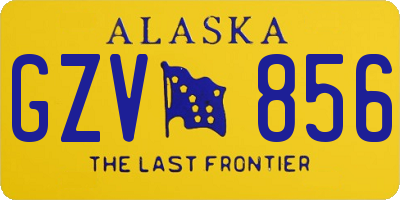 AK license plate GZV856