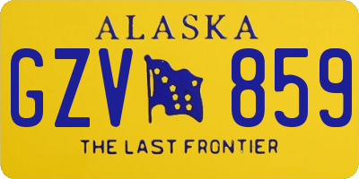 AK license plate GZV859