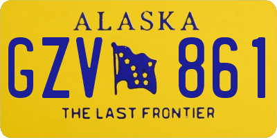 AK license plate GZV861