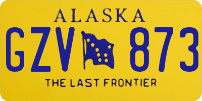 AK license plate GZV873