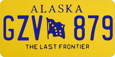 AK license plate GZV879