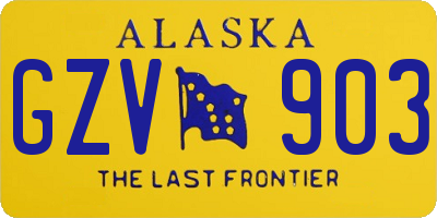 AK license plate GZV903