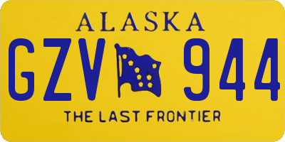 AK license plate GZV944