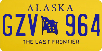 AK license plate GZV964