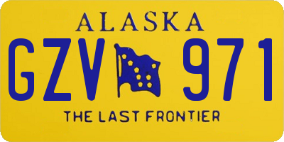 AK license plate GZV971