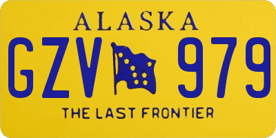 AK license plate GZV979