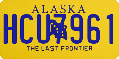 AK license plate HCU7961