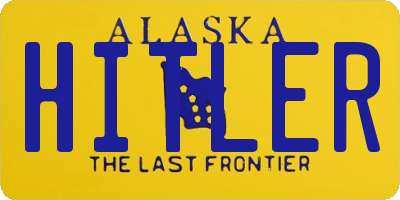 AK license plate HITLER