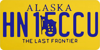 AK license plate HN15CCU
