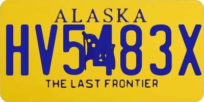 AK license plate HV5483X