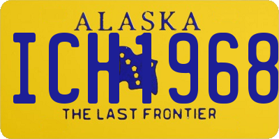 AK license plate ICH1968