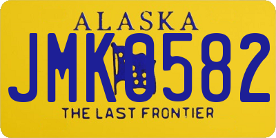 AK license plate JMK0582